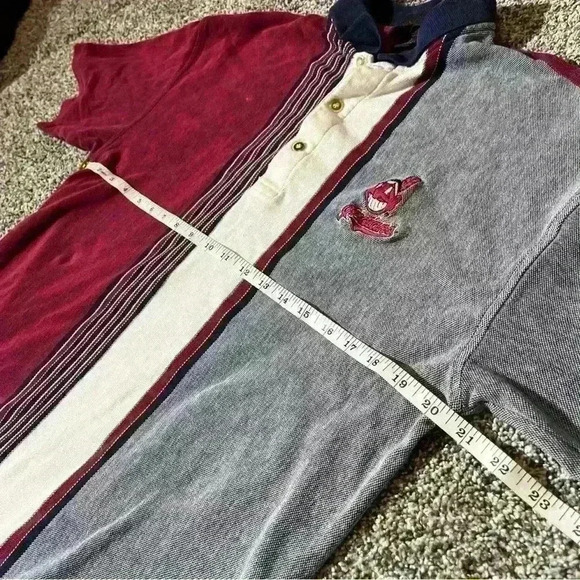 Vintage Deadstock Embroidered Cleveland Indians- Chief Wahoo Polo Shirt -medium - Picture 5 of 9